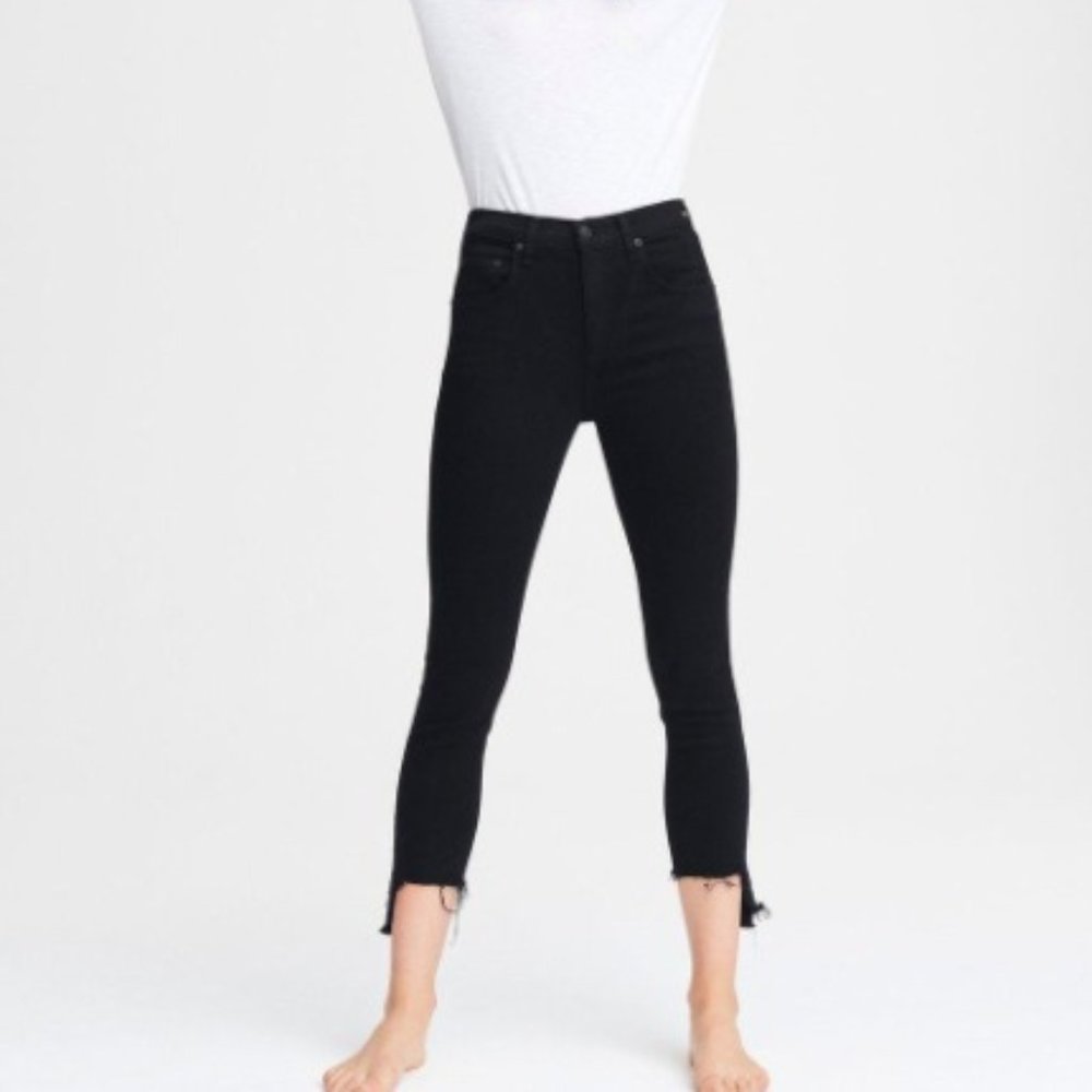 rag & bone Nina high-rise skinny jean - black